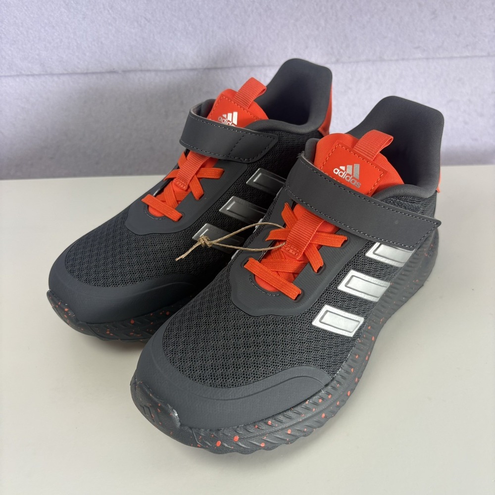 Adidas X_PLR Path EL C Kids Sneakers Black Orange Size 2.5 KJ0834 NEW No Box
